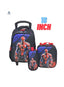 3 in 1 Spider-Man 18″ Rolling School Backpack for Kids – 3-in-1 Trolley Set with Lunch Bag & Pencil Case