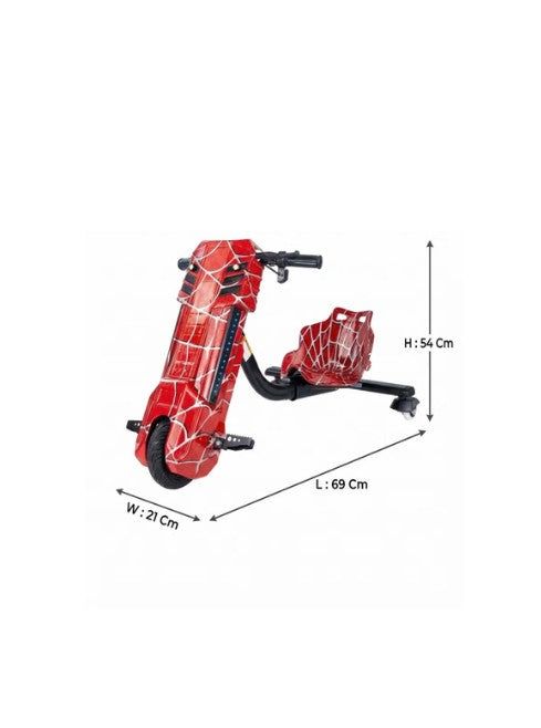 Electric Drift Scooter Spider Web Theme -RED - 36V