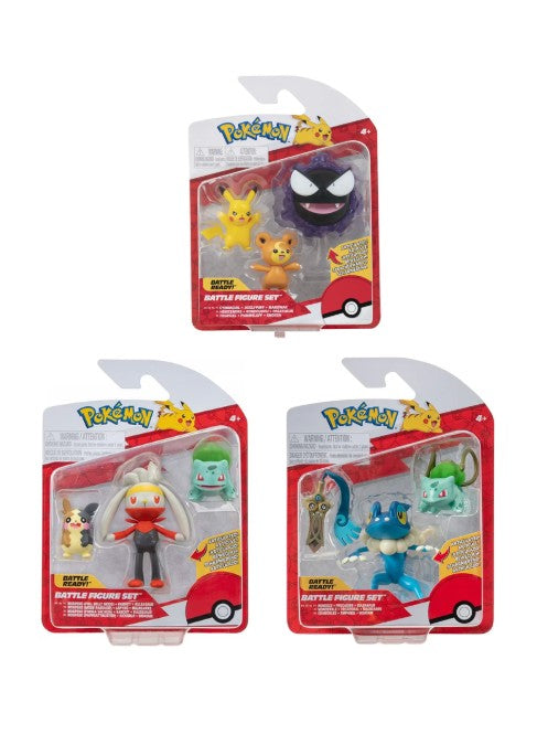 Pokémon Battle 3 Figure Single Pack - Assorted