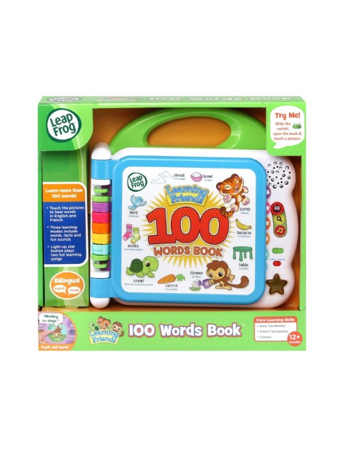 كتاب LeapFrog Learning Friends 100 Words – كتاب تعليمي تفاعلي للأطفال الصورة الرئيسية