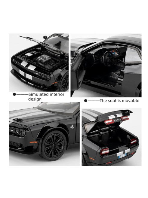 Dodge Challenger SRT Hellcat D.98XN 1:24 Diecast Black