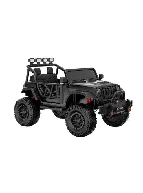 Monster Jeep 24V Ride-On Car 2-Seater – 4x4 Electric Off-Road Vehicle with 4 x 200W Motors, Lifted Suspension, Rubber Wheels, Parental Remote