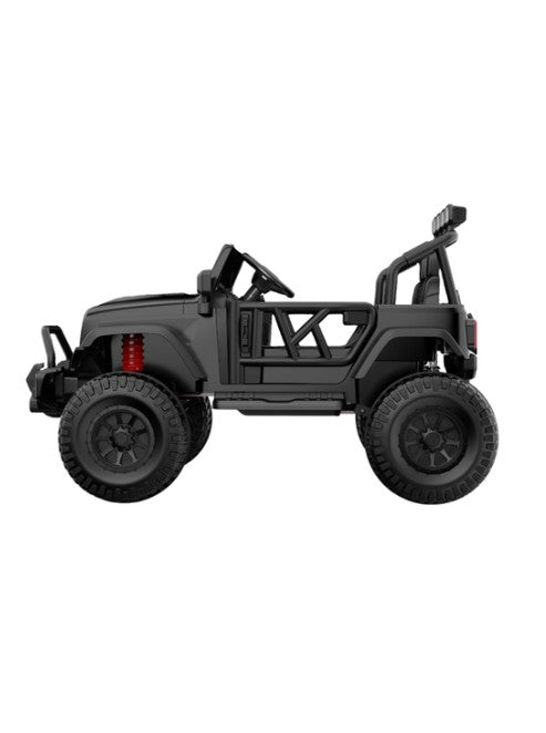 Monster Jeep 24V Ride-On Car 2-Seater – 4x4 Electric Off-Road Vehicle with 4 x 200W Motors, Lifted Suspension, Rubber Wheels, Parental Remote