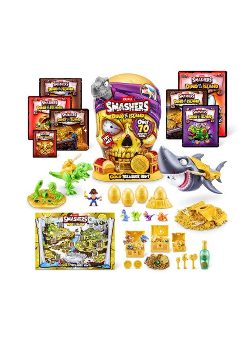 ZURU Smashers Dino Island Gold Treasure Hunt – 70+ Surprises صورة ثانوية
