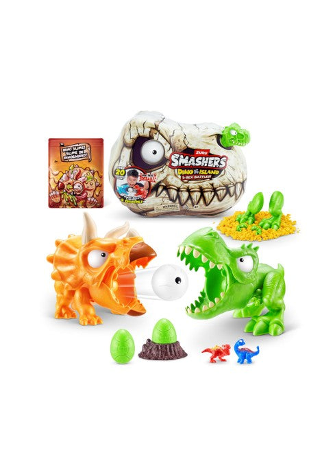 Smashers Dino Island T‑Rex Battle Playset
