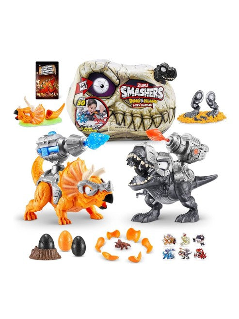 Smashers Dino Island T‑Rex Battle Playset