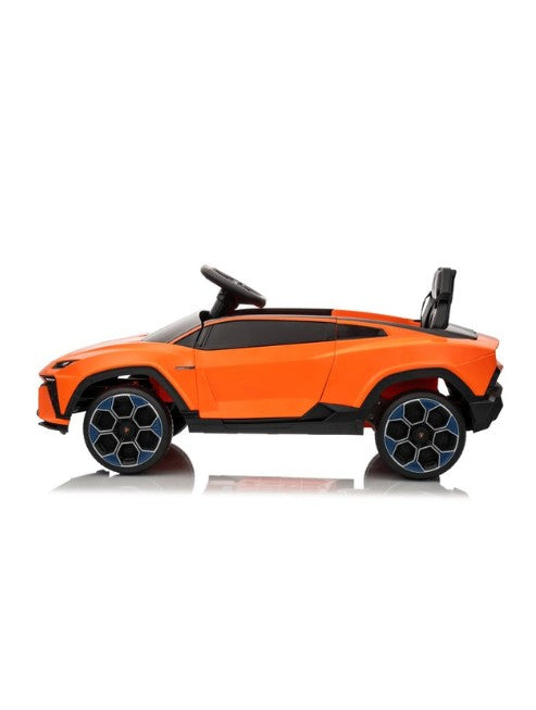Lamborghini Lanzador Kids Electric Ride-On Car 12V with Leather Seats - Orange