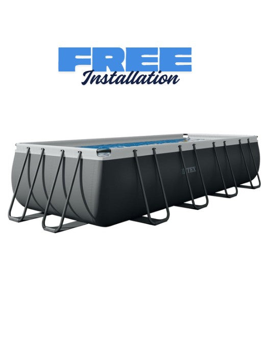 Intex Rectangular Ultra XTR Frame Swimming Pool 18feet  (549 x 274 x 132 cm)
