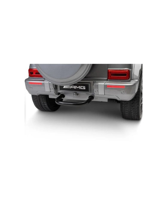 Licensed Mercedes Benz G63 12V Battery-Powered Ride on Car, EVA Wheels & Leather Seats Grey