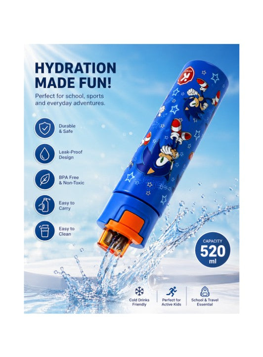 Sonic Water Bottle - 520 ml صورة ثانوية