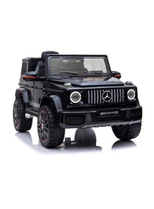 Mercedes Benz Jeep AMG G63 Ride On Car for Kids with Plastic Wheels & Plastic Seat, Battery Operated Electric Car, Black