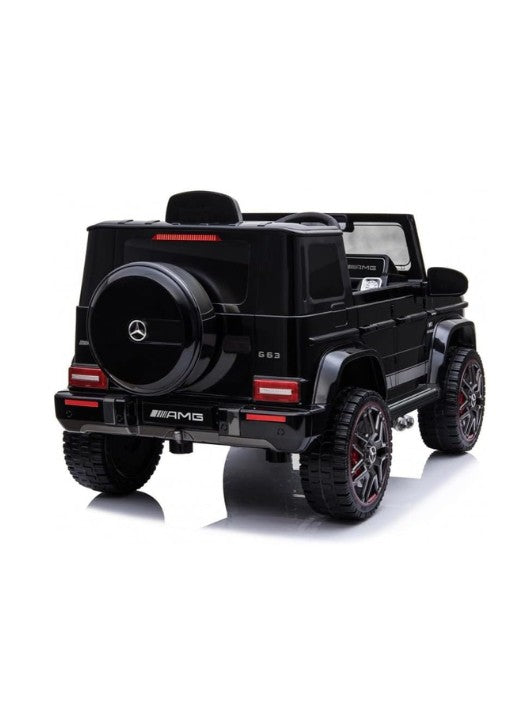 Mercedes Benz Jeep AMG G63 Ride On Car for Kids with Plastic Wheels & Plastic Seat, Battery Operated Electric Car, Black