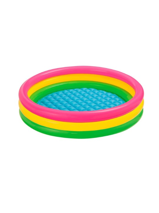 Intex Sunset Glow Pool 57412 – 3-Ring Inflatable Kiddie Pool 114 x 25cm
