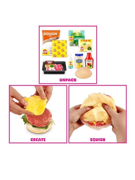 ZURU Slime Mart Small Shopping Basket Series 1 Burger Slime Play Set 15905A