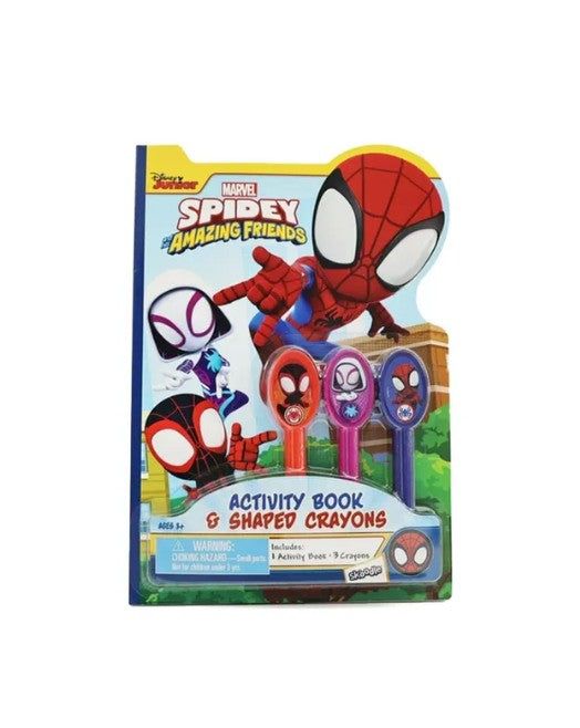 Marvel Spidey Activity Book & Shaped Crayons