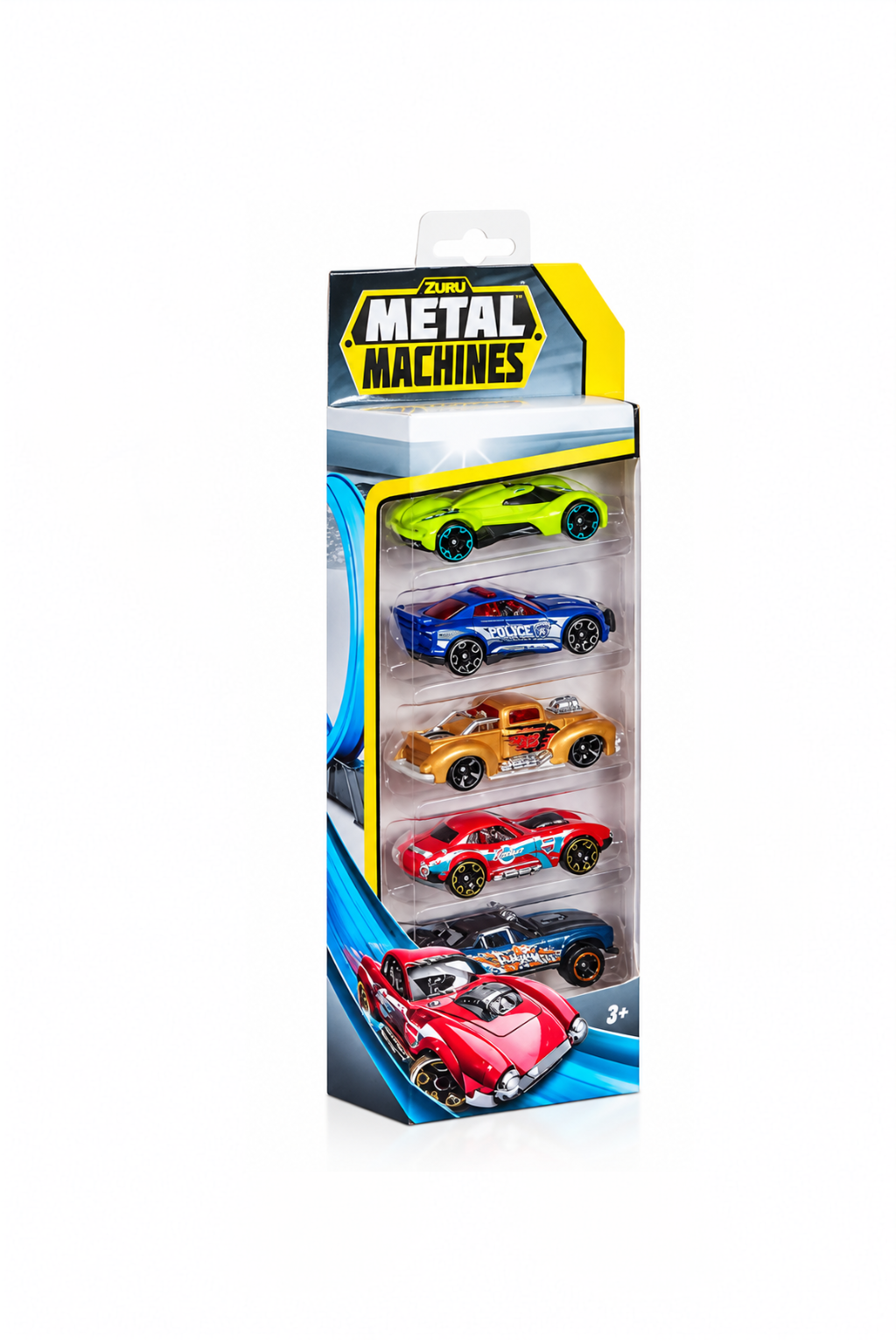 Metal Machines Metal Die‑Cast City Force Vehicle Pack – 5‑Piece Emergency & Rescue Car Set for Kids (Ages 3+) Secondary image