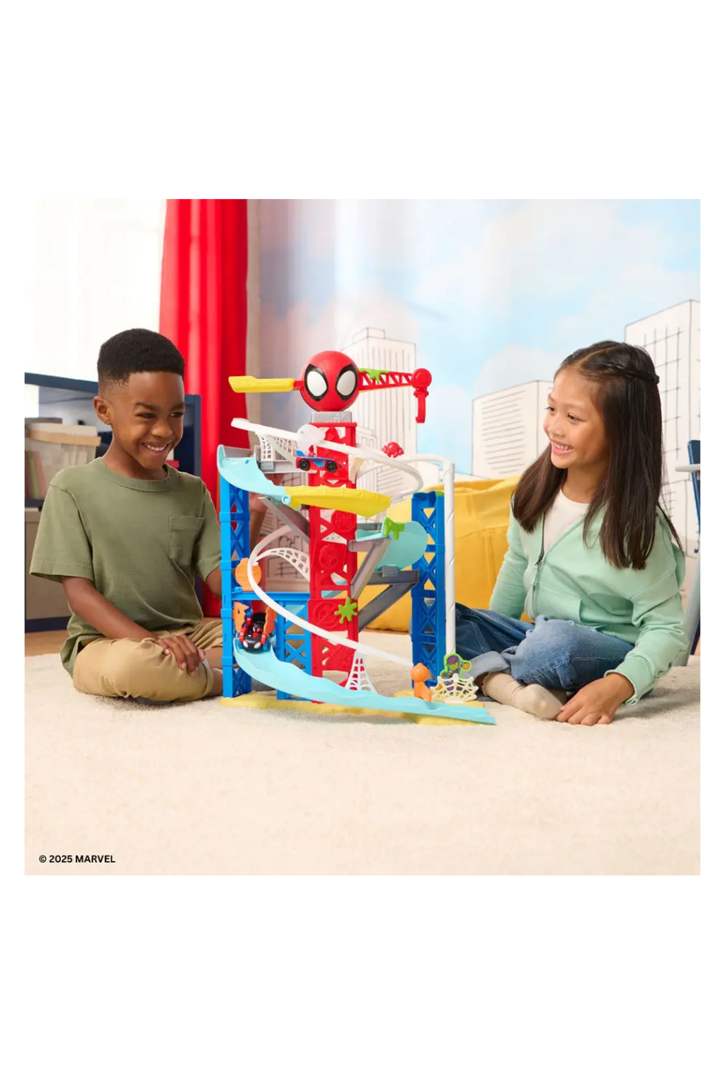 Spidey N Friends Construction Zone Chaos Track Set with Zip Line & 2 Vehicles – SNF0382 Secondary image