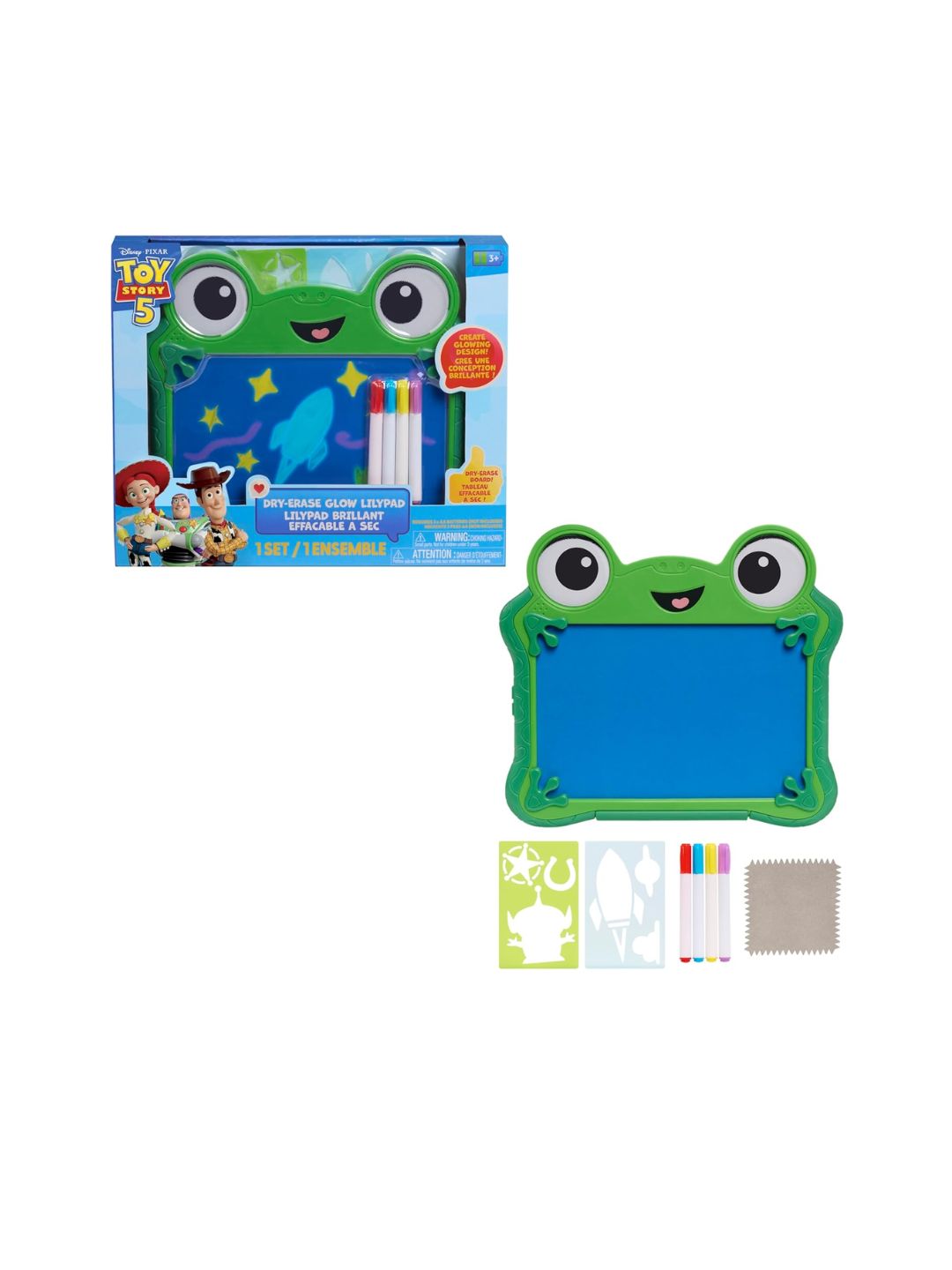 Toy Story 5 Dry Erase Glow Lily Pad Drawing Board