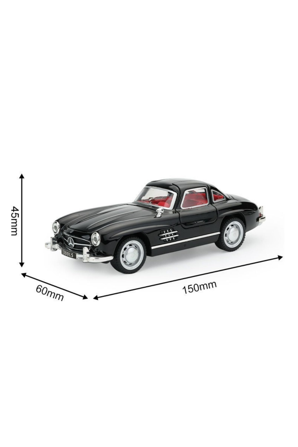 Mashes Mercedes-Benz 300 SL Vintage Car 1:32 Scale Die-Cast Model Car