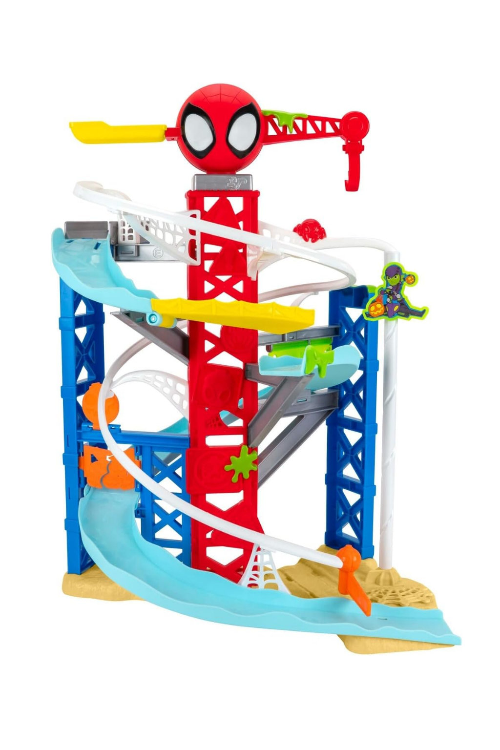 Spidey N Friends Construction Zone Chaos Track Set with Zip Line & 2 Vehicles – SNF0382