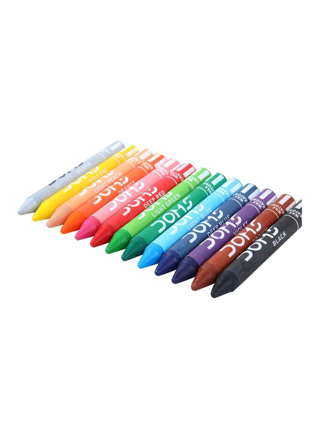 DOMS Non-Toxic Jumbo Wax Crayon Set – 12 Assorted Shades صورة ثانوية