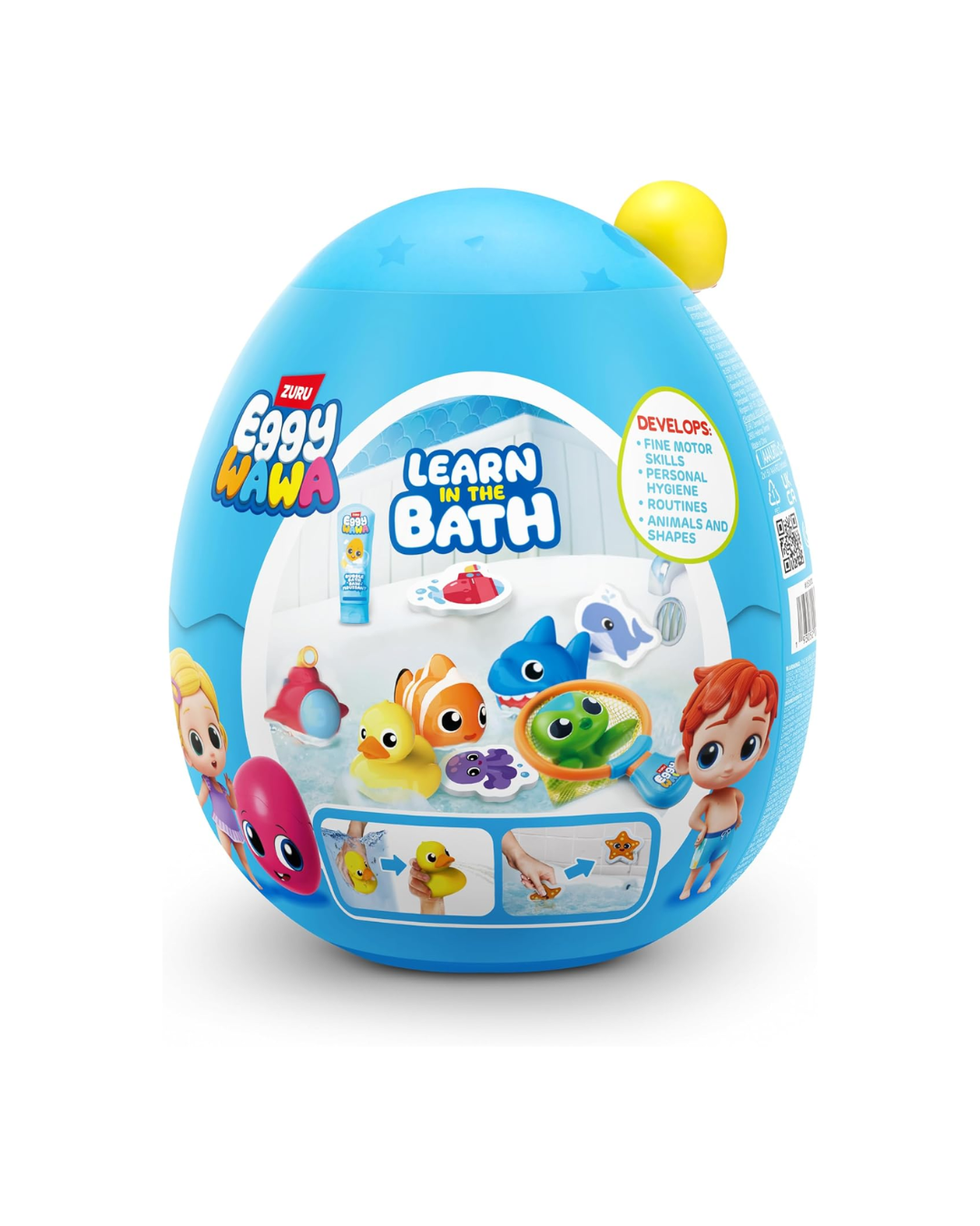 ZURU Eggy Wawa Series 1 Bathtime Surprise Egg Capsule صورة ثانوية