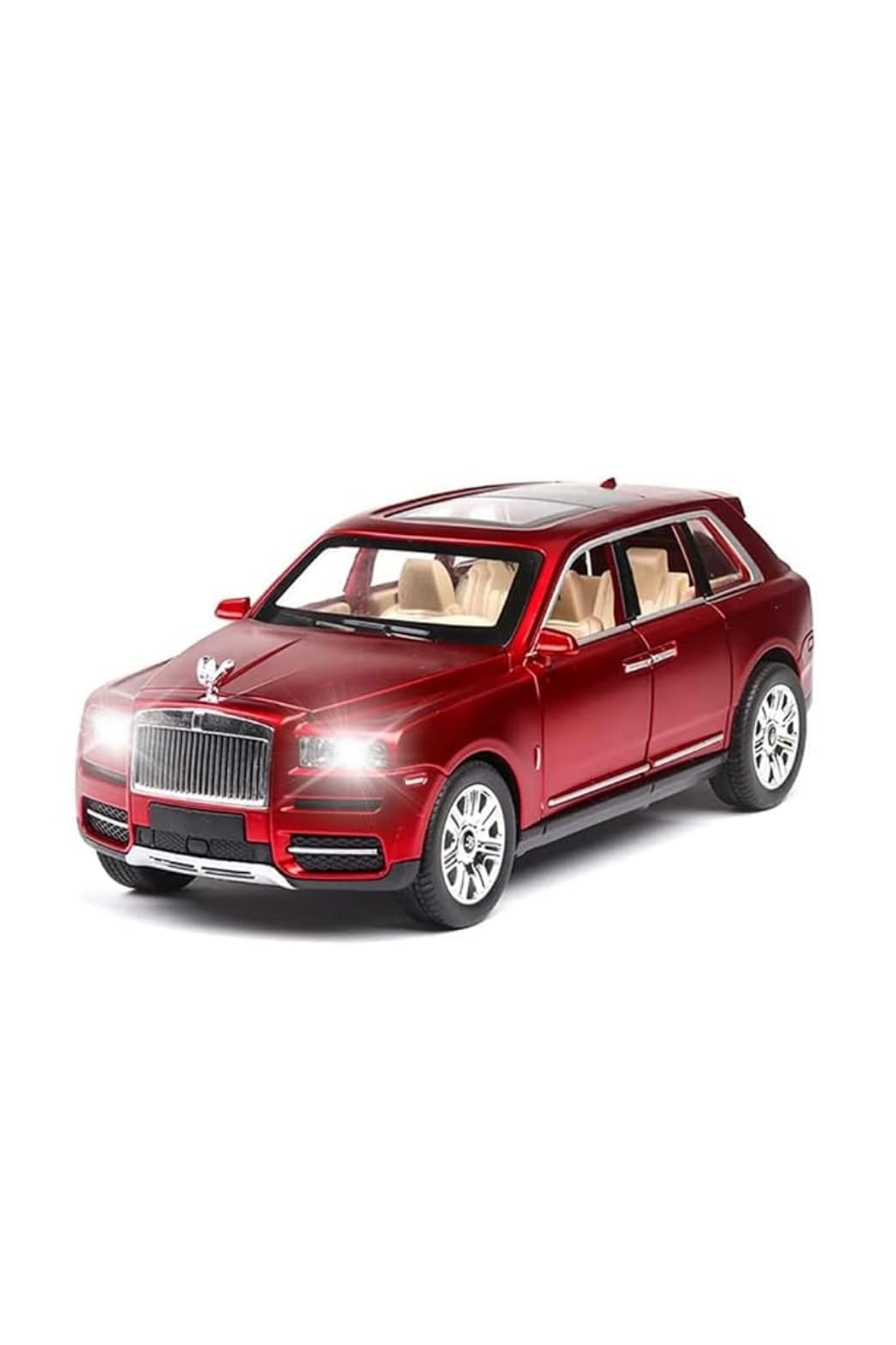 1:24 Rolls-Royce Cullinan SUV Model Car – Die-Cast Pull Back Toy with Lights & Sound - Asst