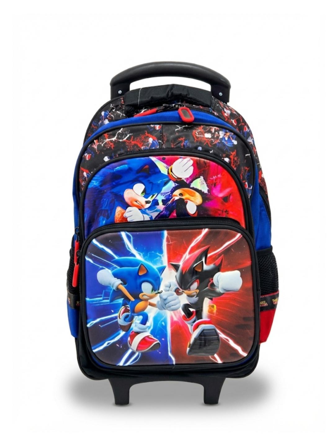 3 in 1 Sonic School Trolley Bag Set