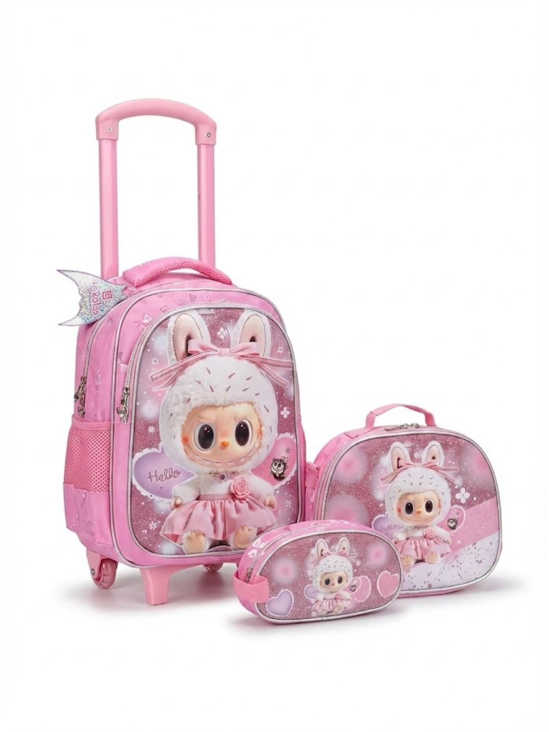 Labubu 3 in 1 Trolley Bag Set