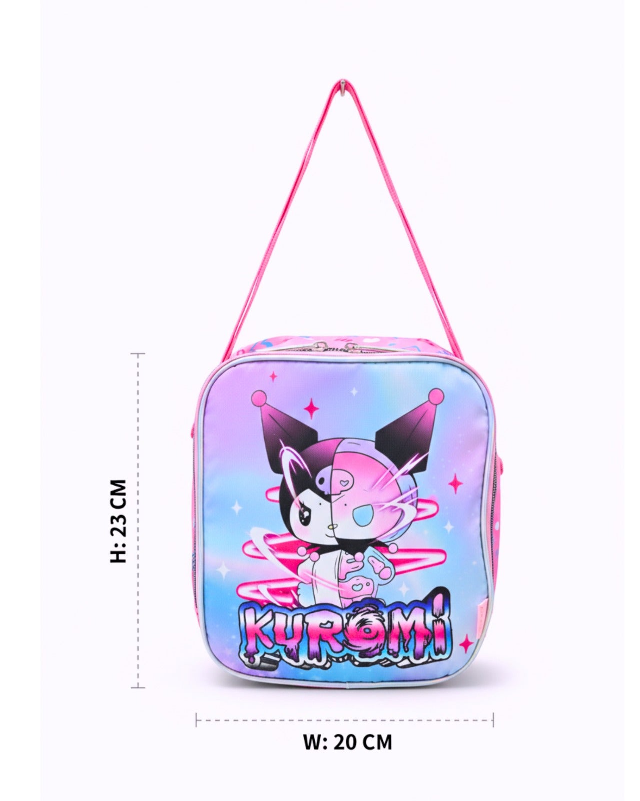3 in 1 Kurumi Trolley Backpack Set, Pink