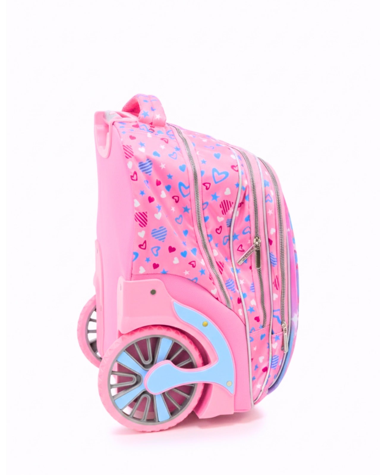 3 in 1 Kurumi Trolley Backpack Set, Pink