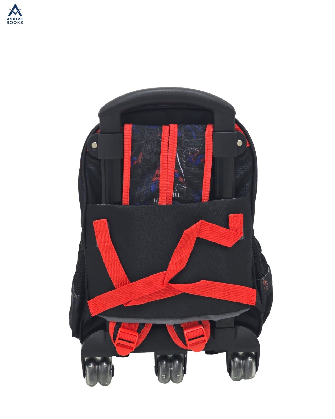 3 in 1 Spider-Man 15″ Rolling School Backpack for Kids – 3-in-1 Trolley Set with Lunch Bag & Pencil Case