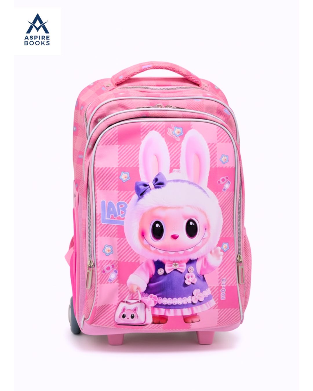 3 in 1 Labubu School Trolley Bag Set