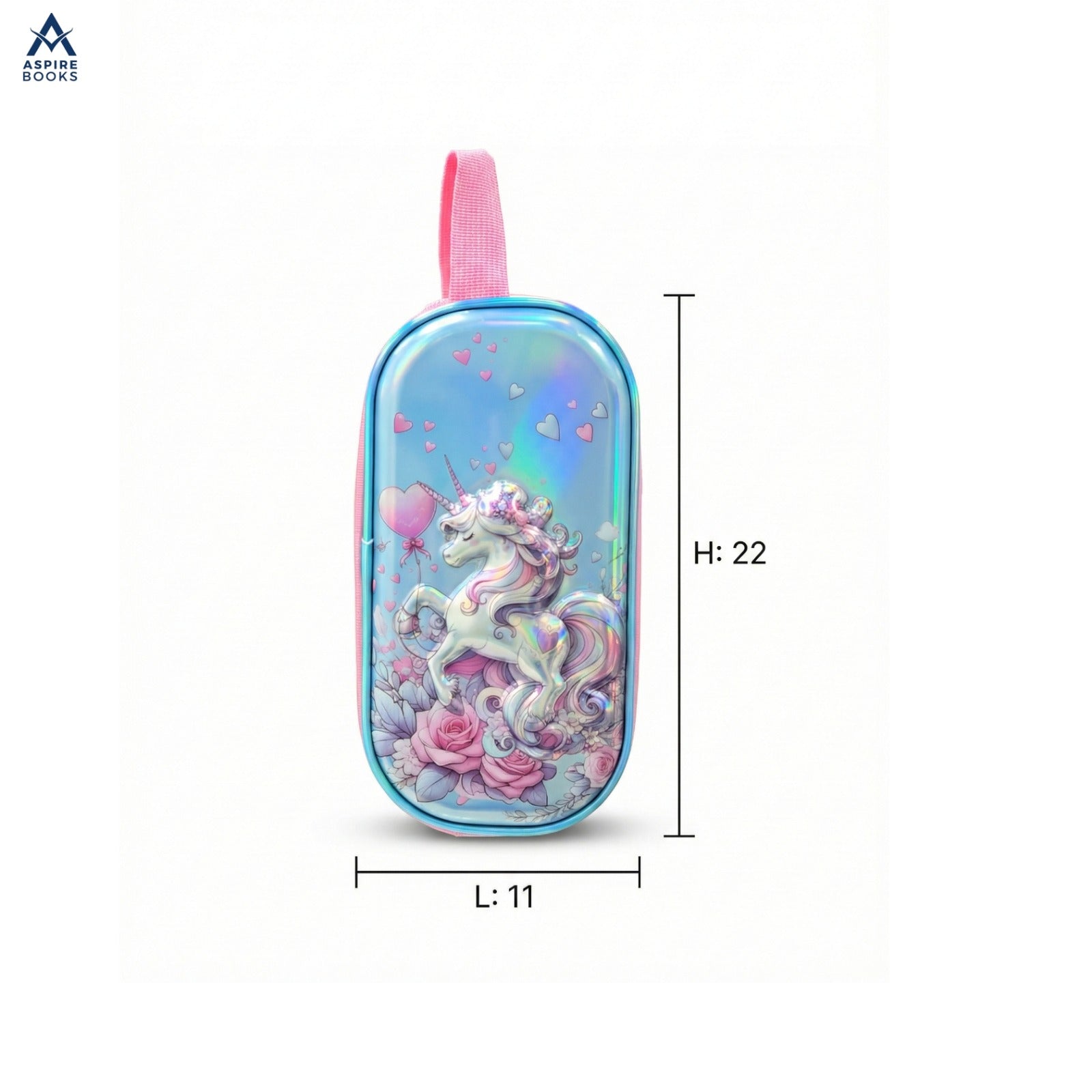 3-in-1 Unicorn Kids School Trolley Bag Set – 18-Inch Rolling Backpack with Lunch Bag & Pencil Case