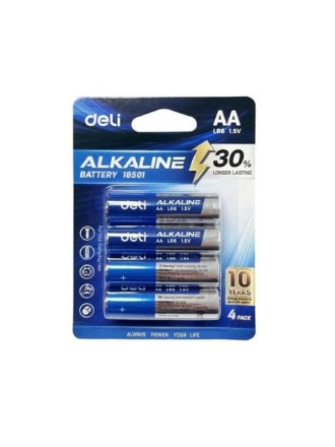 Deli AA Alkaline Battery 4 Pack