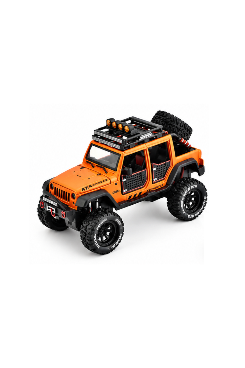 4WD Off-Road Die-Cast Toy Car 1:24 Scale – 1 Piece, Assorted