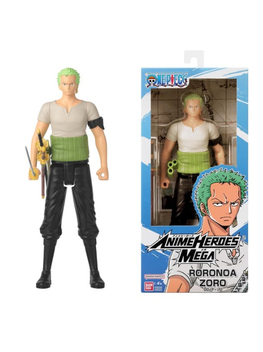 Bandai Anime Heroes Mega Roronoa Zoro (17cm) Action Figure