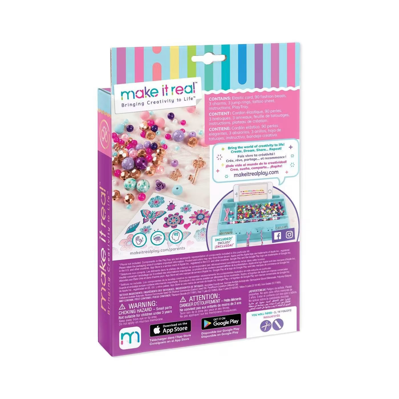 Make It Real Bedazzled! Charm Bracelets – Blooming Creativity 1202