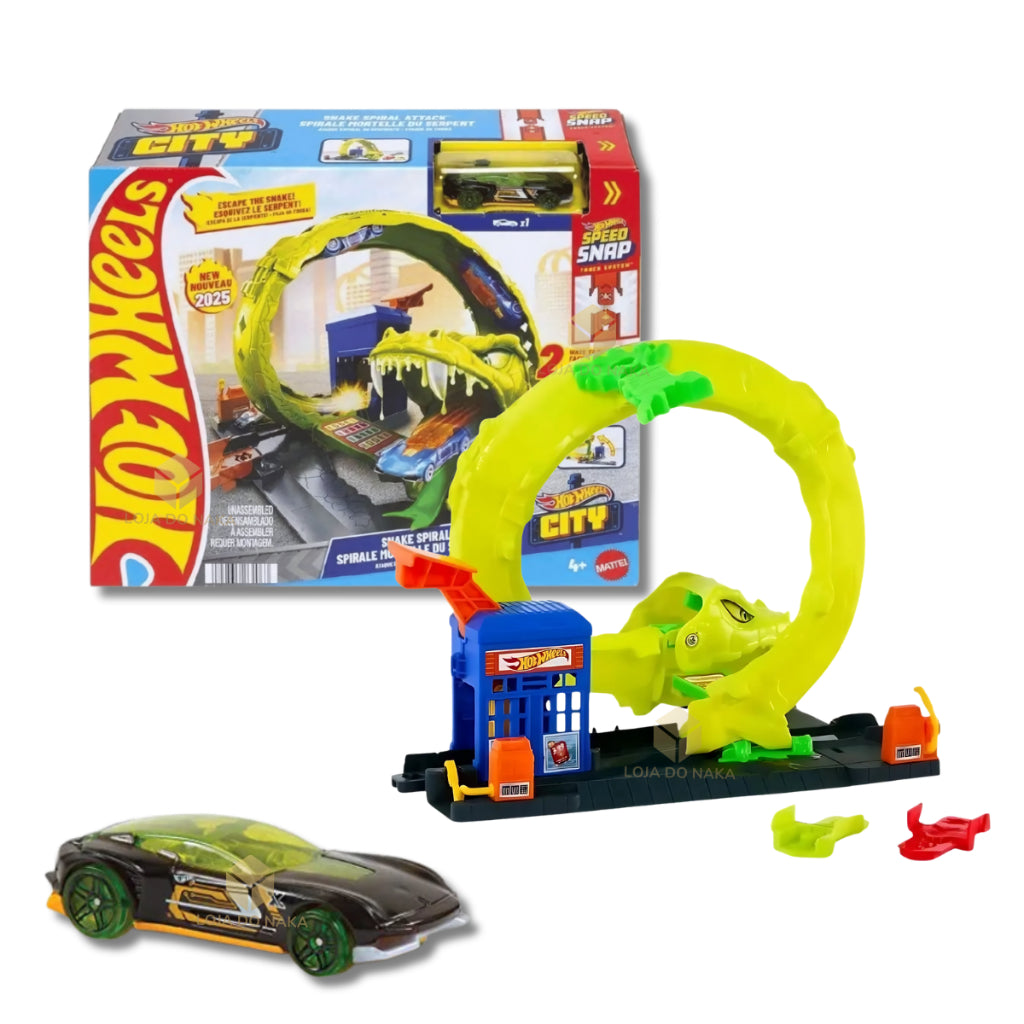 Hot Wheels City Nemesis Snake Strike Arena Playset JBM63