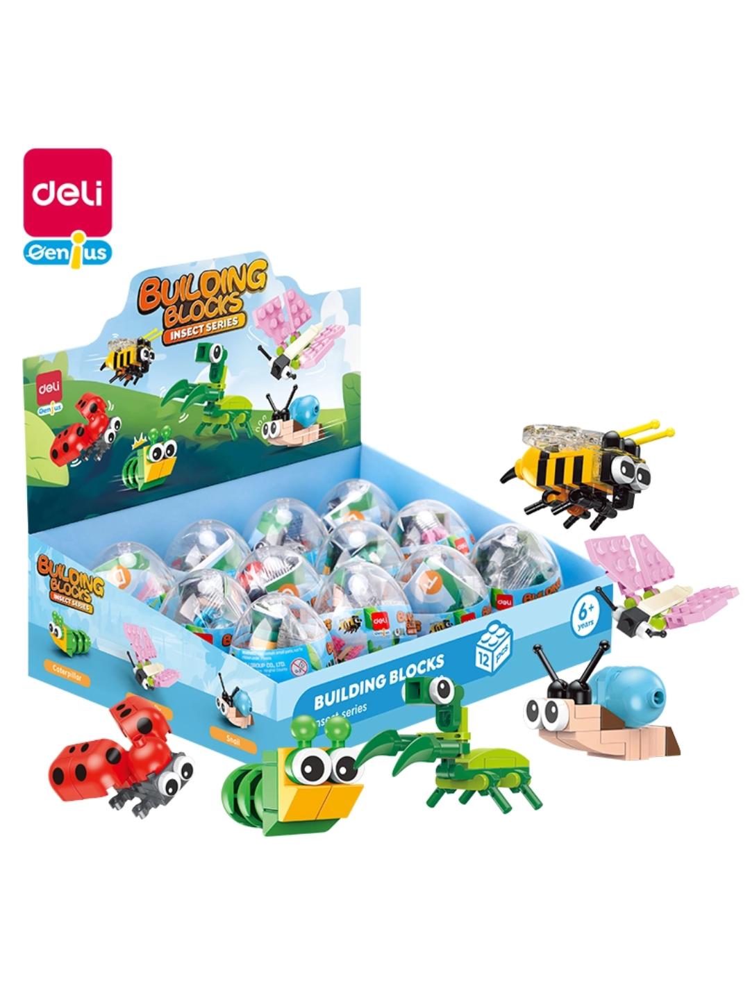 Deli EH740 Kids Insect Building Block Set – Assorted