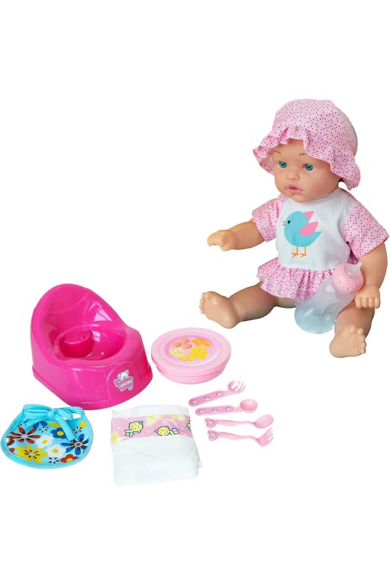 Baby Amoura Hayti Drink and Wet Playset Doll – 18-Inch Battery Operated Interactive Doll Main image