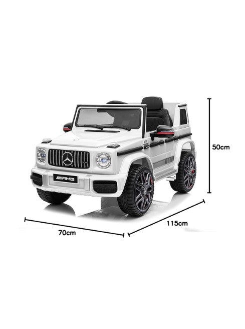 Mercedes-Benz AMG G63 Ride-On Car White | FULLY ASSEMBLED| Kids Electric Car with Plastic Wheels & Seat Secondary image