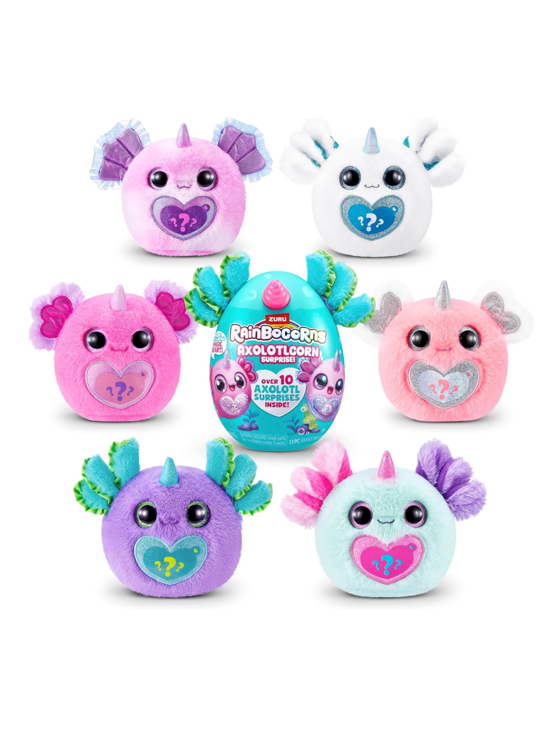 Rainbocorn Sparkle Heart Surprise AXOLOTLCORN S1 Plush Toy 92120TQ