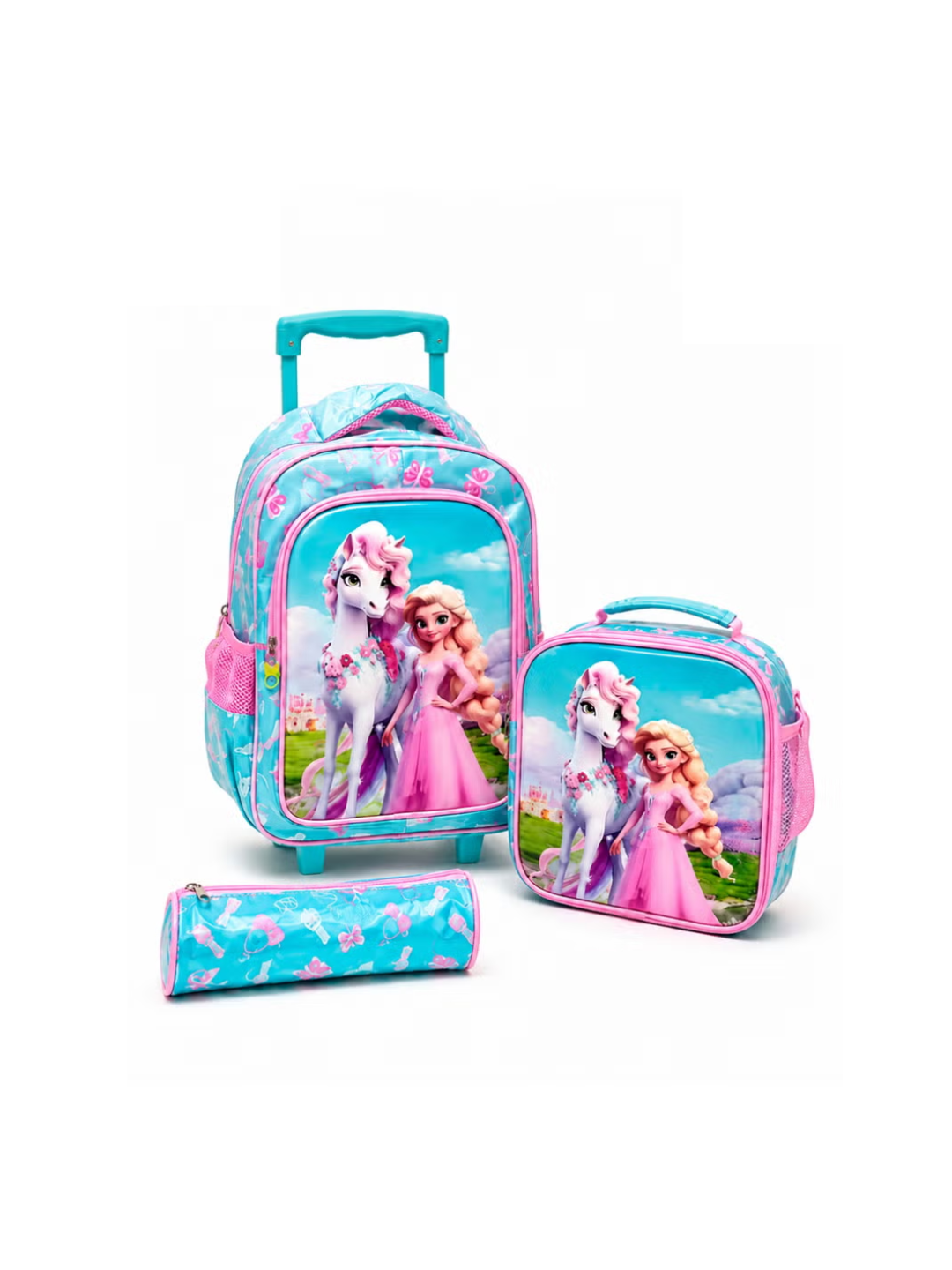 3-in-1 Disney Princess Rapunzel Backpack 16 Inch Green