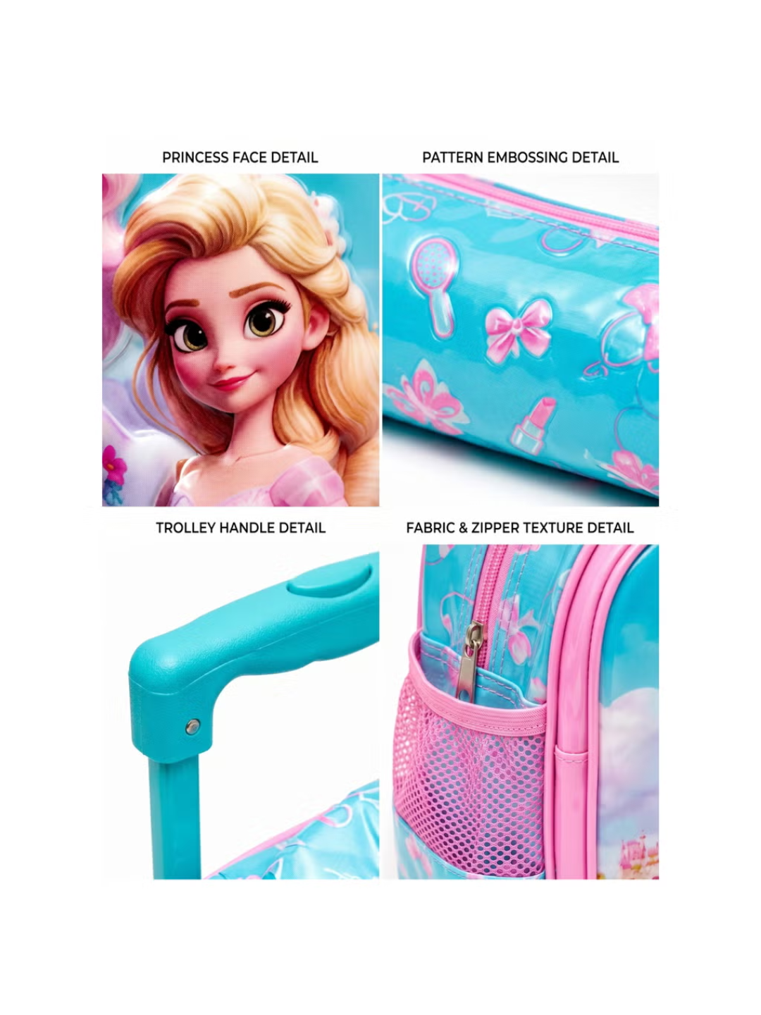 3-in-1 Disney Princess Rapunzel Backpack 16 Inch Green