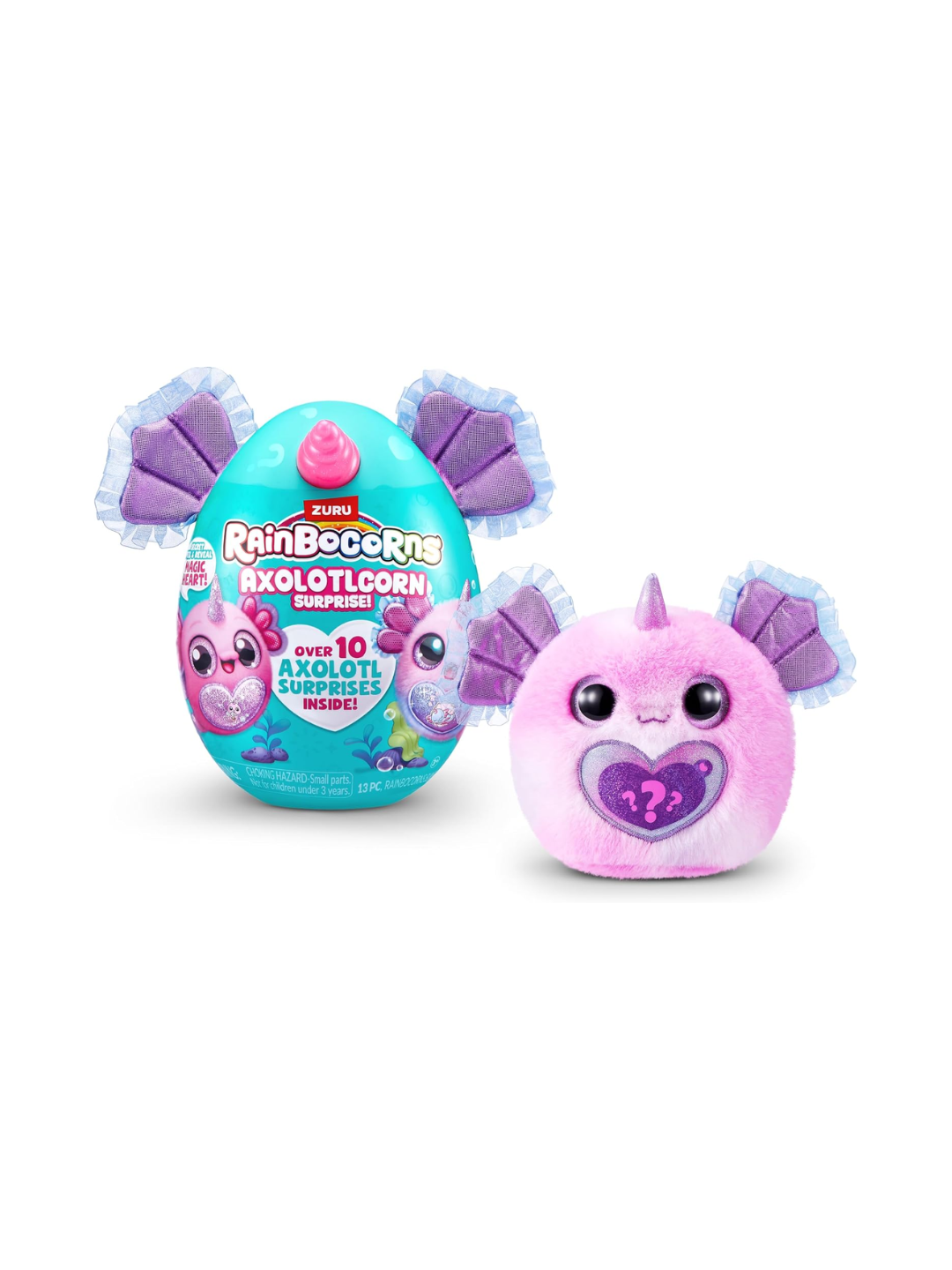 Rainbocorn Sparkle Heart Surprise AXOLOTLCORN S1 Plush Toy 92120TQ الصورة الرئيسية