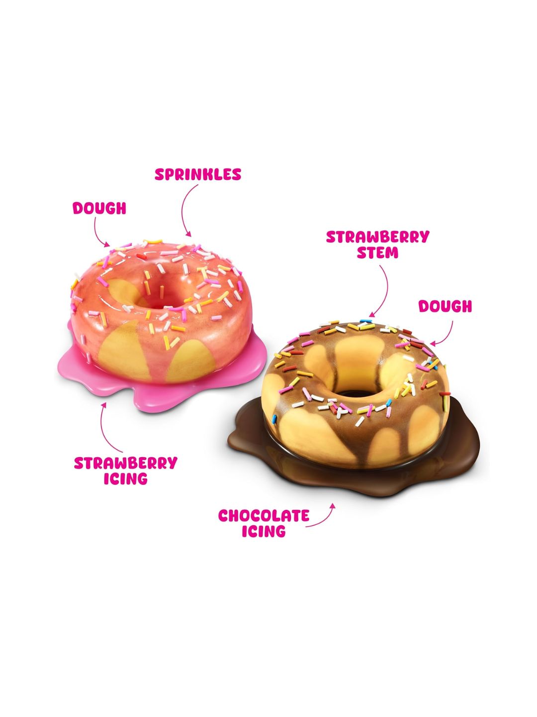 Slime Mart Series 1 Make Your Own Realistic Slime Food! Donut Bag DIY Kit (10 Pieces)