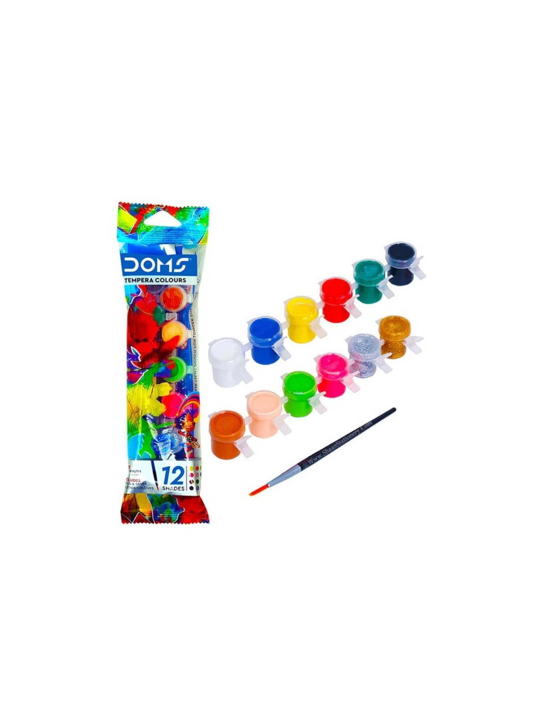 Doms Tempera Colours 12 Shades -  3456