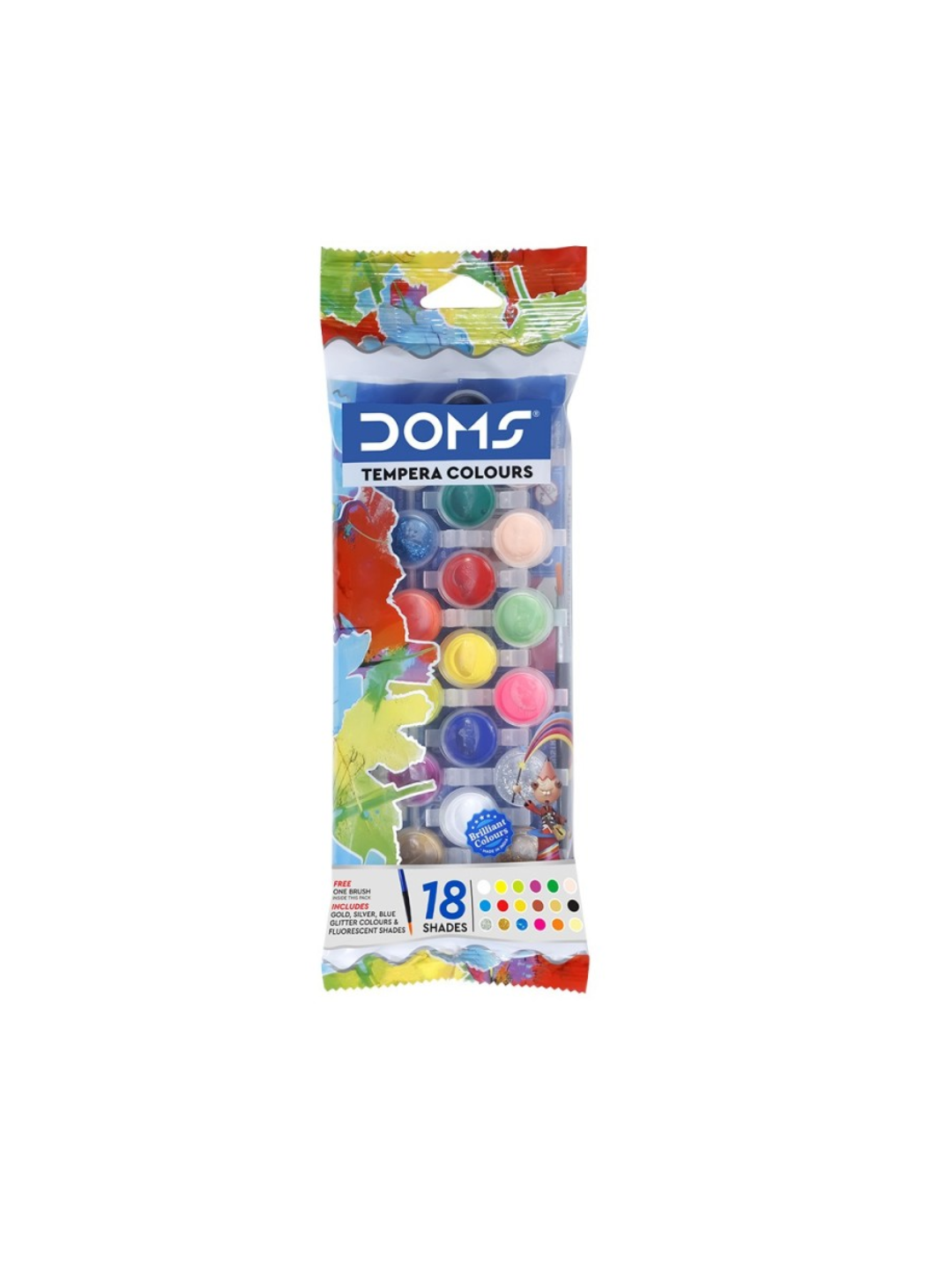 Doms Tempera Colours 18 Shades – 3457