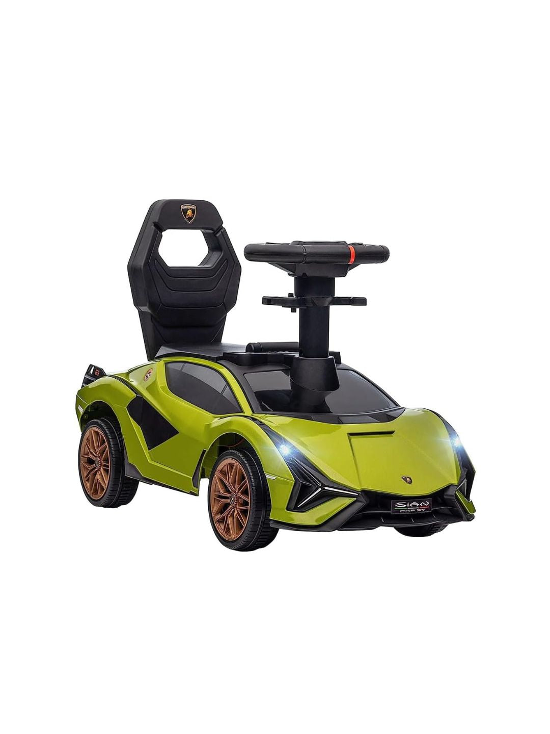 Licensed Lamborghini Ride-On Push Car for Toddlers - Green الصورة الرئيسية